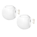 2pcs Half Ball Wall Hanging Flowerpot Glass Hydroponic Pot Plant Container Home