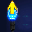 LED Two-color Motorcycle Arrow Turn To Lighting Driving Turn Signal Lamp L XHK