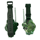 2pcs Kids Military Simulation Watch Walkie-Talkie Outdoor Activity Toys