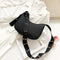 Nylon Women Shoulder Bag Female Street Crossbody Handbag Pouch (Black)