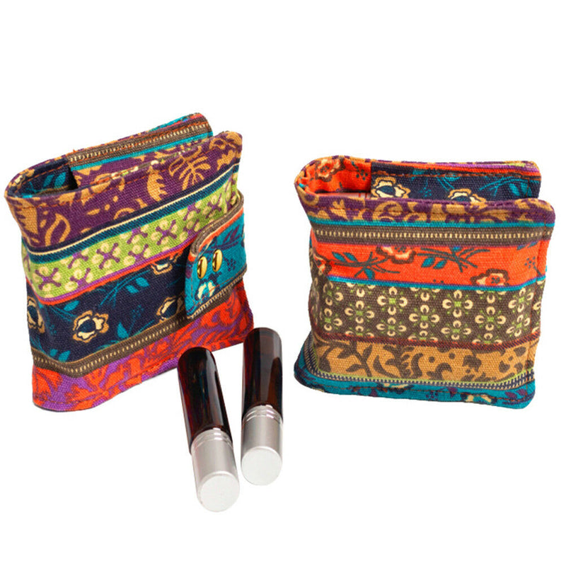 10ml 6 Roller Essential Oil Diffuser Carrying Case Tote Aromatherapy Bag  OB Gn