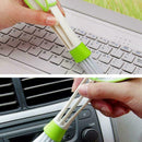 Car Plastic Cloth Brush Cleaning Accessories Auto Air Conditioner Vent Clea G5S9
