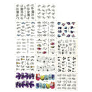 14pcs Butterfly Nail Stickers Water Transfer Decals Nail Art Decor Tips Art