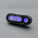 Digital LCD Table Auto Car Dashboard Desk Time Display Small Thermometer Clock
