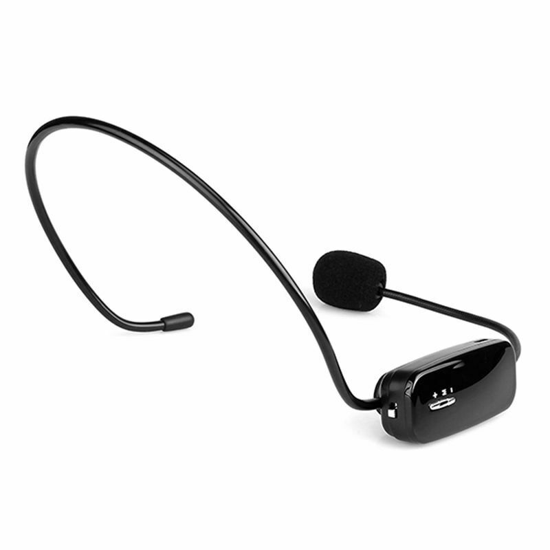 Wireless Microphone Headset MIC Voice Amplifier FM Transmitter 87.5-108MHz