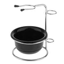 Men Shaving Stand Bowl Set Facial Beard Stainless Steel Razor Stand Holder+ Bowl