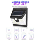 40 LED Solar Wall Lamp Waterproof Body Induction Outdoor Lighting (1pc)