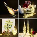 8PCS Bottle Light Cork Shape For 2M 20 LED Wine Bottle String Party Romantic AU