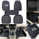5Pcs/set universal grey car floor mats auto floor liner leather carpet mat B Ew