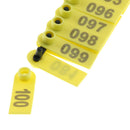 200 Sets Ear Tag With 1-100 Number For Cow Cattle Large Livestock Farm Animal