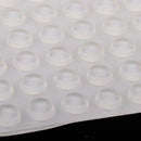 100 Sticky Rubber Feet Clear Adhesive Bumper Door Buffer Pad Protector 0.31"