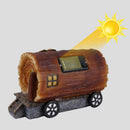 Solar Powered LED Light Garden Yard Lawn Mini House Warm Lights Lamps Decor