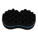 Double Sided Big Holes Barber Hair Brush Sponge Dreads Locking Twist Curl Coil