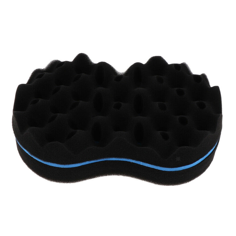 Double Sided Big Holes Barber Hair Brush Sponge Dreads Locking Twist Curl Coil