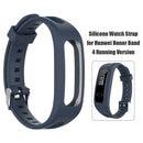 Silicone Watch Strap for Huawei Honor Band 4 Running Version (Dark Blue) A