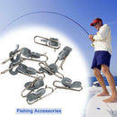 10 Pcs Fishing Bait Clip Strong Nice Swivels Lock Snaps Fishing Accessories NEW