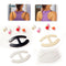 Women Webbing Bra Buckles Shadow-Shaped Buckle Bra Clip Strap Holders 6 PCS M&O