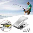 Stainless Steel Fish Fillet Clamp Deep-jaw Fish Tail Clip Screws AU Mountin O0H5