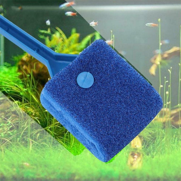 2Pc Aquarium Fish Tank Algae Cleaner Glass Plant Easy 2 Head Cleaning Brush A#S