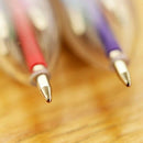 4Pcs 6 in 1 Multicolor Rainbow Ballpoint Ball Point Pen Students Office I6C8