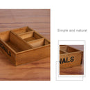 1X(Classical Style Wood Crafts Storage Holder Desktop Wooden Container Stor