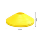 10pcs Yellow Soccer Agility Training Disc Cones Markers with Storage Bag