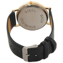 Cat Pattern Ladies Men Leather Strap Dial Quartz Wrist Watch (Black) J7R9