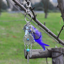 Dream Catcher Boho Style Tassel Feathers Palm Pendant Keyring Keychain