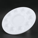 White 11-well Round Paint Palettes Artist Pallette