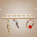 1PC Parrot Toys Parrot Climbing Net Hanging Ladder Bridge Macaw Cage Chew D I2D4