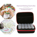 15 Bottles Diamond Painting Embroidery Tool Storage Box Hand Bag (Red)