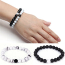 2x Couples His & Hers Distance Bracelet Lava Bead Matching YinYang Lovers GiftOZ