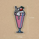 Mini 8PC Donuts Fruit Embroidery Sew Iron On Patch Badge Clothes Fabric Applique