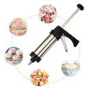 1X(Cookie Decorating Machine Stainless Steel Cookie Press With 13 Discs And