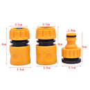 3PCS Coupling Adapter Tape Irrigation Connecter With 1/2'' 3/4'' Water Connect_