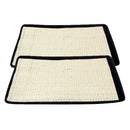 2x House Cat Scratcher Mat, Natural Sisal Scratching Mat Anti-Slip Scratch