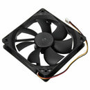 3 Pin 120x120x25mm CPU Fan Cooler Radiator Fan Computer PC 12V Black