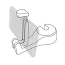 2 in 1 Auto Car Back Seat Phone Holder Stand Headrest Hanger Hooks Clips fo