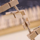 100x Mini Wooden Pegs Clothes Pins For Crafting Cardmade Tackle 25x3MM AU B7C4