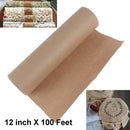 12inch 100 Feet Kraft Paper Roll Recycled Paper for Gift Wrapping, Crafts, 6OR3C