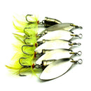2PCS METAL LURES FISHING HOOKS HARD BAIT FRESH WATER SEQUIN SPOON