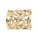 2 Pieces Luxury Scarf Buckle, Women Hollow Scarf Holder Ring Metal Elegant