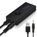 Black DC 5V 10m Bluetooth 4.2 3.5mm Audio Music Transmitter Stereo Adapter