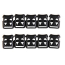 10 PCS Shoelace Buckle Non-slip Survival Stopper Rope Clip Clamp Cord Lock P*ES