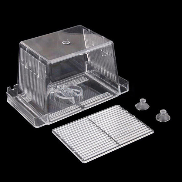 Aquarium Fish Tank Guppy Breeding Breeder Rearing Trap Box Hatchery N1K8