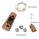 Wine Bottle Lights with Cork , Battery Operated String Lights Bottle Glass