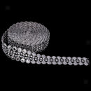 2pcs 5yard Rhinestone Chain Trim Sewing Applique Craft 27mm Wedding Decor