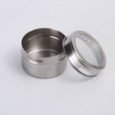 Magnetic Spice Jar With A Strong Transparent Top Cover. Stainless Steel Rou
