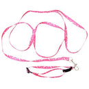 Bone Paws Print Small Dog Pet Leash Lead & Harness Tool - Pink O7W8