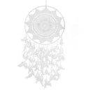 36.6'' Big Size White Handmade Dream Catcher With Feathers